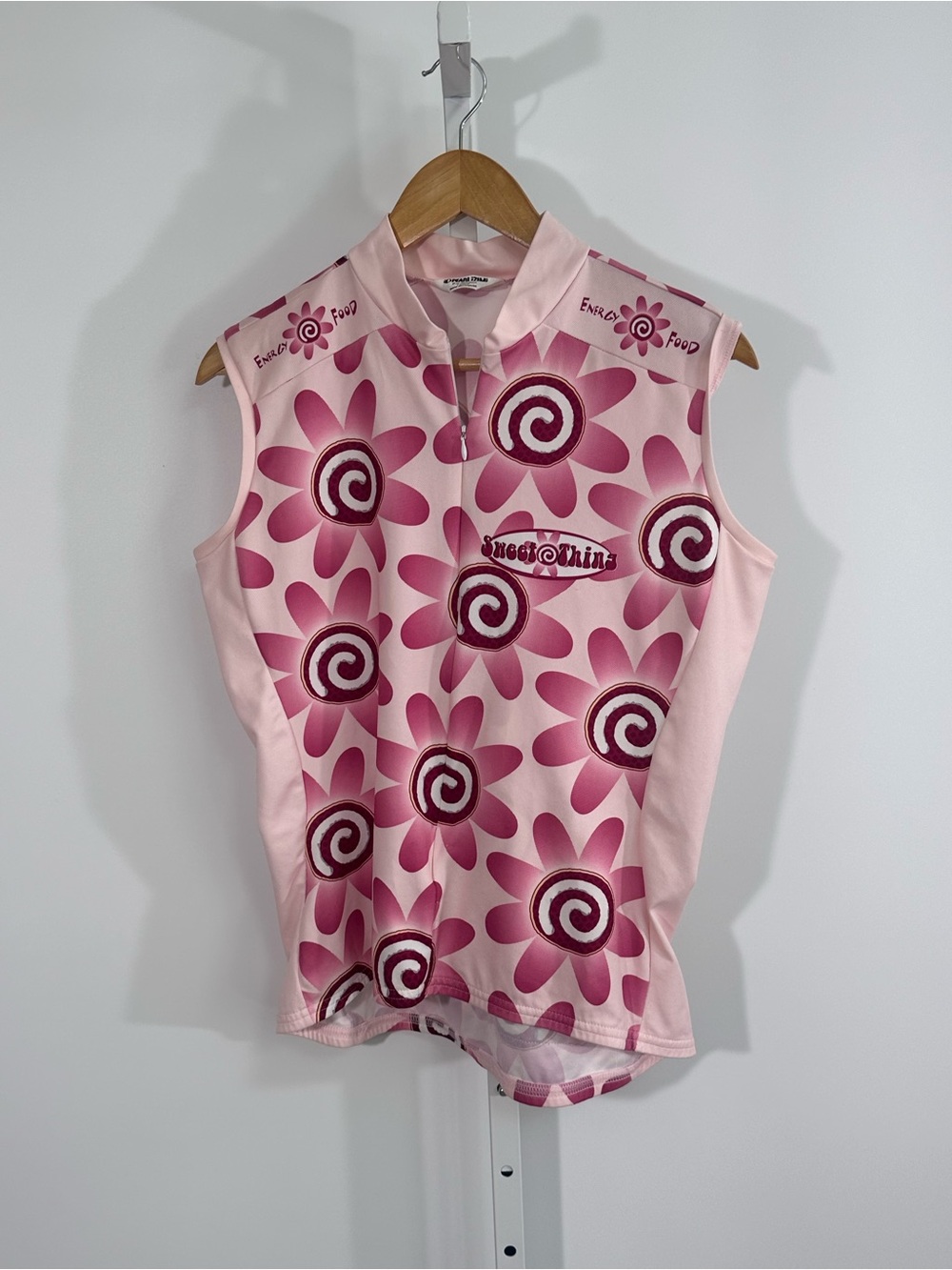 Sweet N Low x Hostess Cycling Jersey Vest Women’s L Pink Graphic Novelty Bike